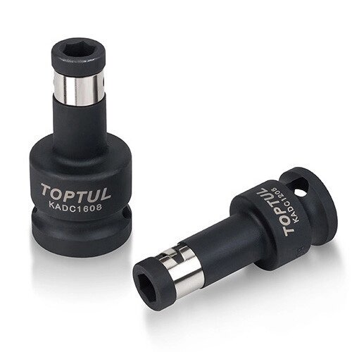 Бітотримач ударний 1/2"(F)x1/4"(F) TOPTUL KADC1608 від компанії Магазин електрики промислових товарів та інструментів - фото 1