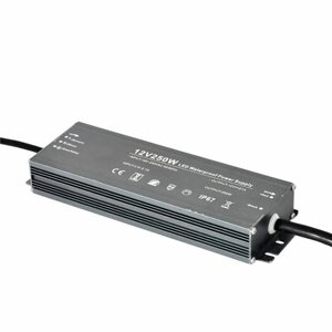 Блок живлення імпульсний PROLUM Slim 250W 12V (IP67, 20,83А) Series "WPS"