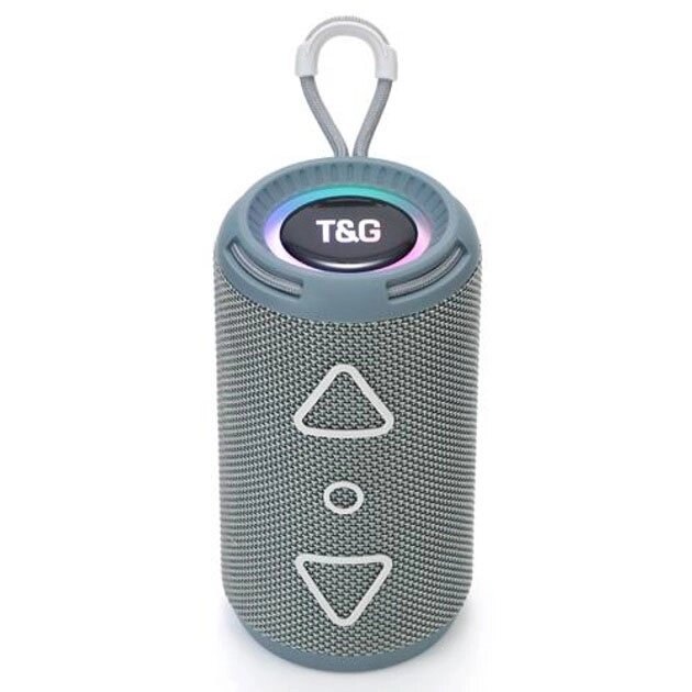 Bluetooth колонка портативна TG656 FM-радіо. Колір: сірий від компанії Магазин електрики промислових товарів та інструментів - фото 1