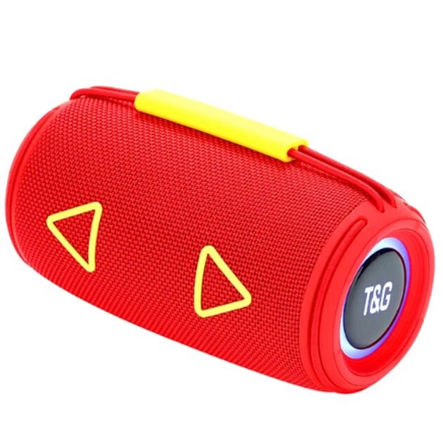 Bluetooth-колонка TG657 з RGB підсвічуванням 1500 mAh. Колір: червоний від компанії Магазин електрики промислових товарів та інструментів - фото 1