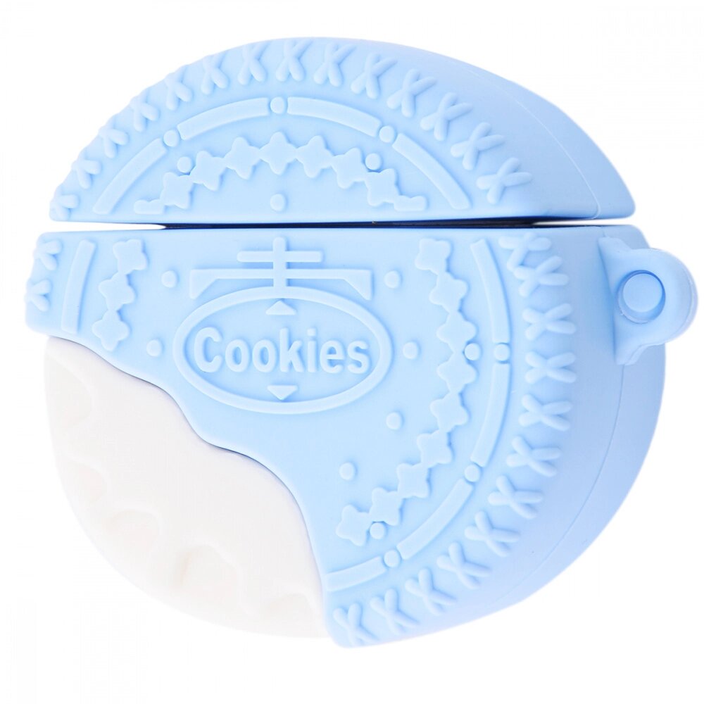 Чохол для AirPods печиво блакитне від компанії Магазин електрики промислових товарів та інструментів - фото 1
