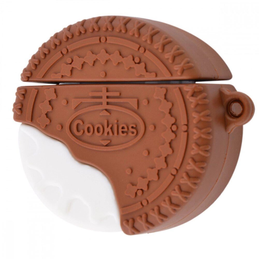 Чохол для AirPods печиво. Колір коричневий від компанії Магазин електрики промислових товарів та інструментів - фото 1