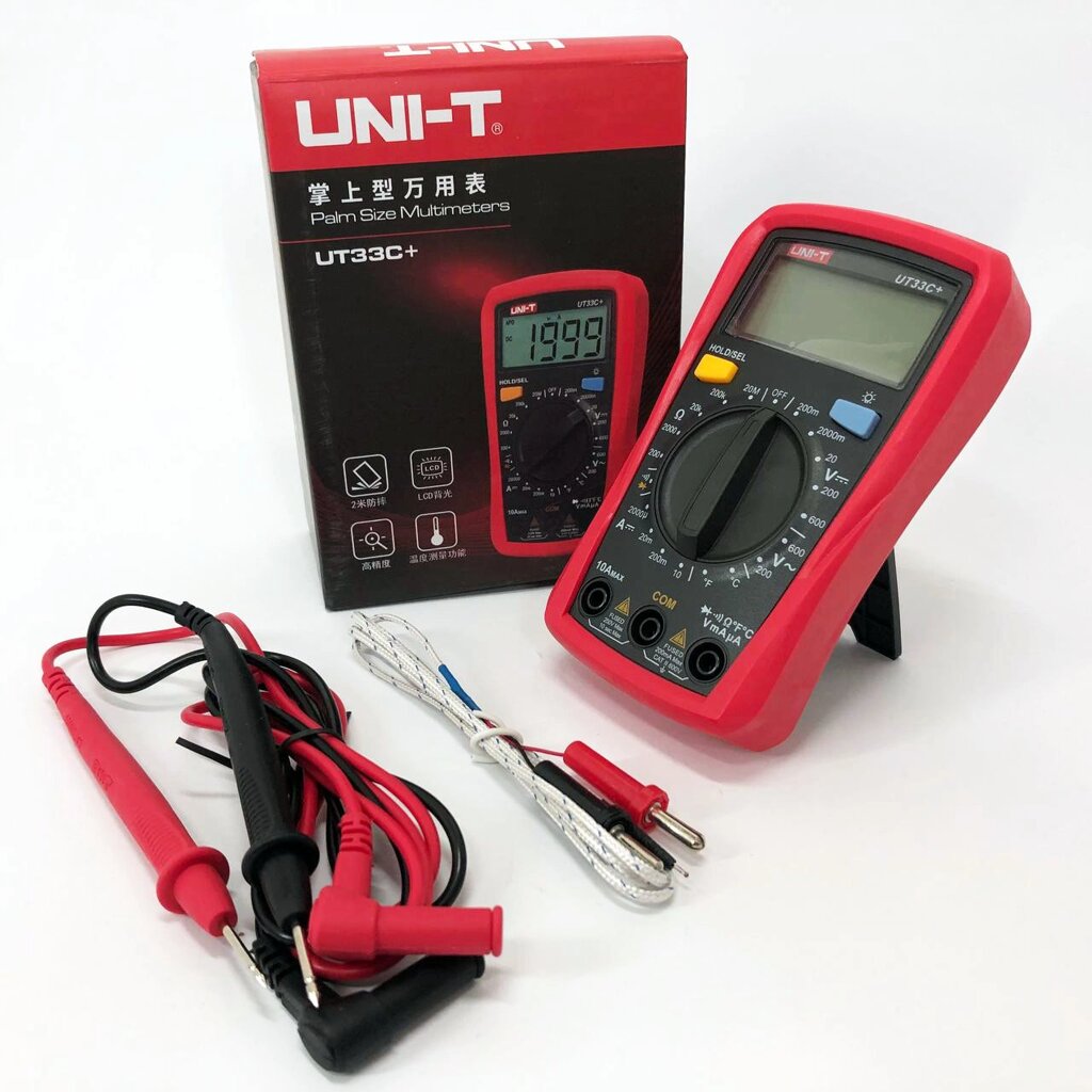 Цифровий Мультиметр 33 C+ UT DIGITAL мультитестер тестер, тестер для вимірювання напруги, якісний від компанії Магазин електрики промислових товарів та інструментів - фото 1