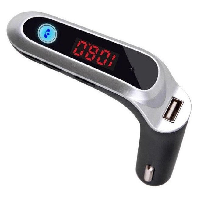 FM модулятор CAR G6 Bluetooth USB AUX MicroSD трансмітер, блютуз трансмітер для авто. Колір: сірий від компанії Магазин електрики промислових товарів та інструментів - фото 1