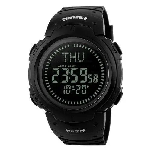 Годинник наручний чоловічий SKMEI 1231BK, брендовий чоловічий годинник, модний чоловічий годинник. Колір: чорний від компанії Магазин електрики промислових товарів та інструментів - фото 1