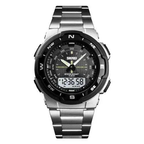 Годинник наручний чоловічий SKMEI 1370SI від компанії Магазин електрики промислових товарів та інструментів - фото 1