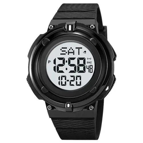 Годинник наручний чоловічий SKMEI 2010BKWT BLACK-WHITE, годинник армійський скмей, годинник спортивний. Колір: чорний від компанії Магазин електрики промислових товарів та інструментів - фото 1