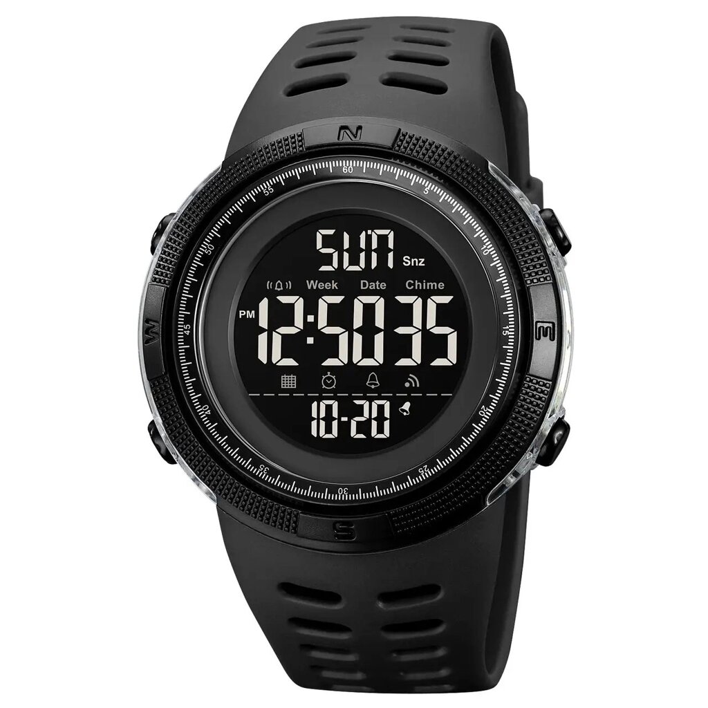 Годинник наручний чоловічий SKMEI 2070BK BLACK. Колір: чорний від компанії Магазин електрики промислових товарів та інструментів - фото 1