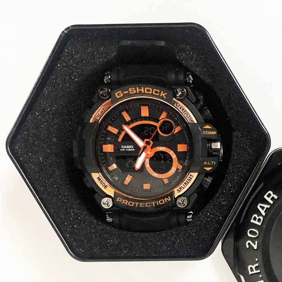Годинник наручний G-SHOCK GW-3500. Колір помаранчевий від компанії Магазин електрики промислових товарів та інструментів - фото 1