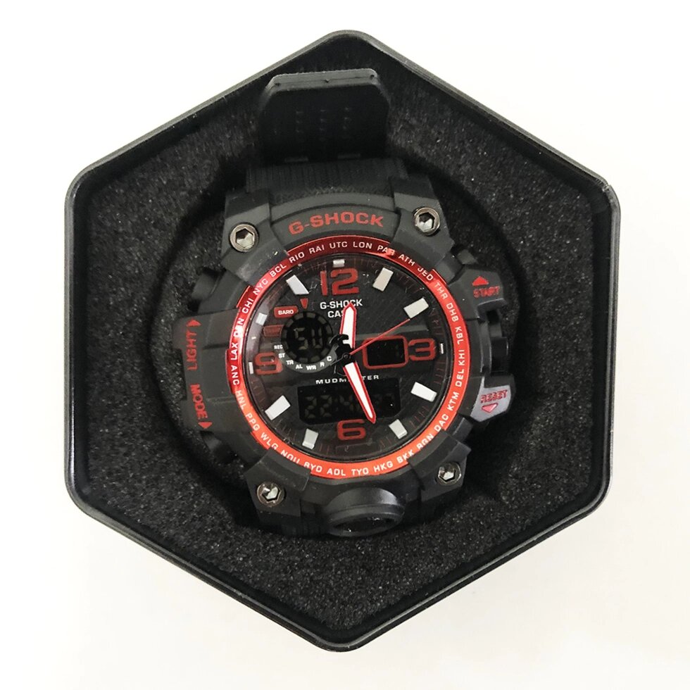 Годинник наручний G SHOCK GWG-1000A. Колір червоний від компанії Магазин електрики промислових товарів та інструментів - фото 1
