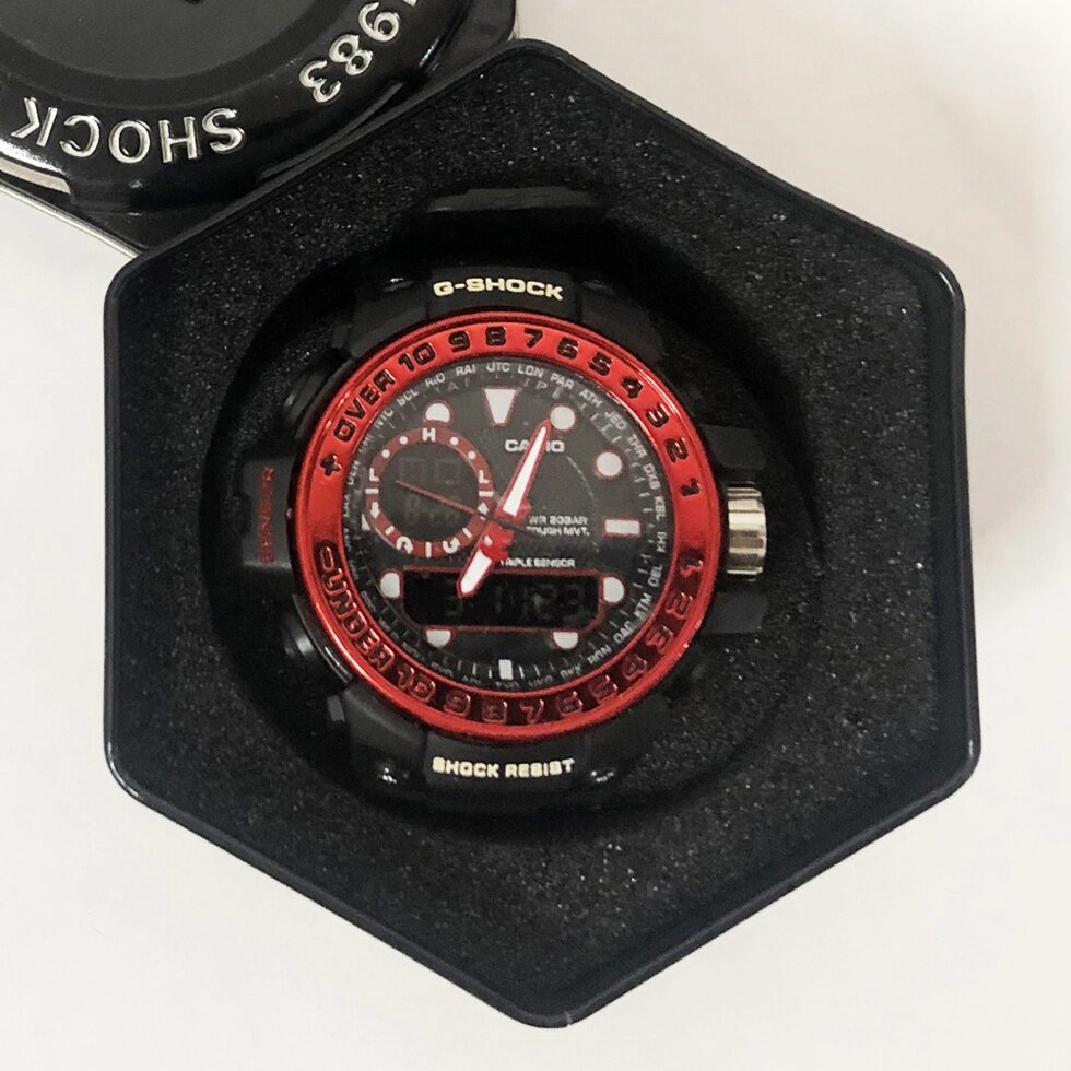 Годинник наручний G-SHOCK GWN-1000GB. Колір: червоний від компанії Магазин електрики промислових товарів та інструментів - фото 1