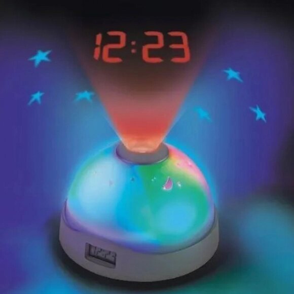 Годинники нічник з проектором від компанії Магазин електрики промислових товарів та інструментів - фото 1