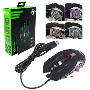 Ігрова мишка з підсвічуванням Gaming Mouse X6 / мишка для ноутбука / Дротова комп'ютерна миша