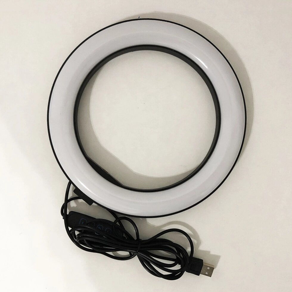 Кільцева лампа 20 см (USB, 8Вт, 3200-5500К) від компанії Магазин електрики промислових товарів та інструментів - фото 1