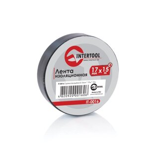 Стрічка ізоляційна 0.15mm x 17mm x 15m чорна INTERTOOL IT-0016