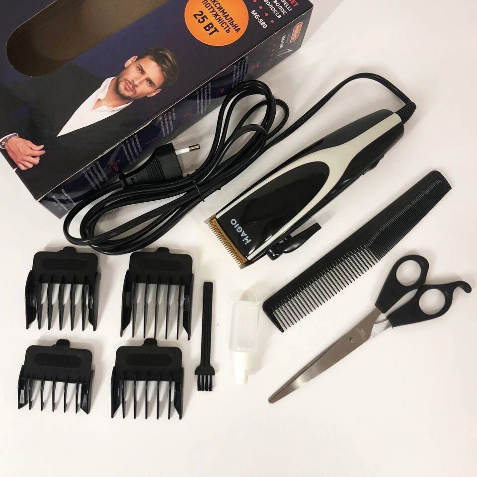 Машинка для стрижки волосся MAGIO MG-580, машина для підстригання, електромашинка для волосся від компанії Магазин електрики промислових товарів та інструментів - фото 1