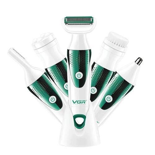 Набір VGR V-720 5 в 1 для догляду, триммер для носа, брів, тіла, пристрій для чищення обличчя, масажер від компанії Магазин електрики промислових товарів та інструментів - фото 1