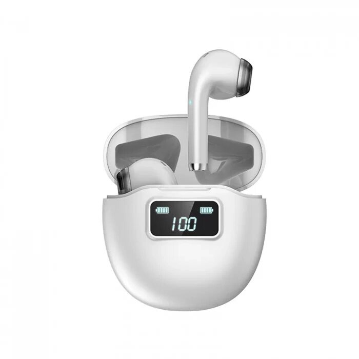 Навушники Double з кейсом та індикатором LED заряду Bluetooth Wireless Earbuds Z32. Колір: білий від компанії Магазин електрики промислових товарів та інструментів - фото 1