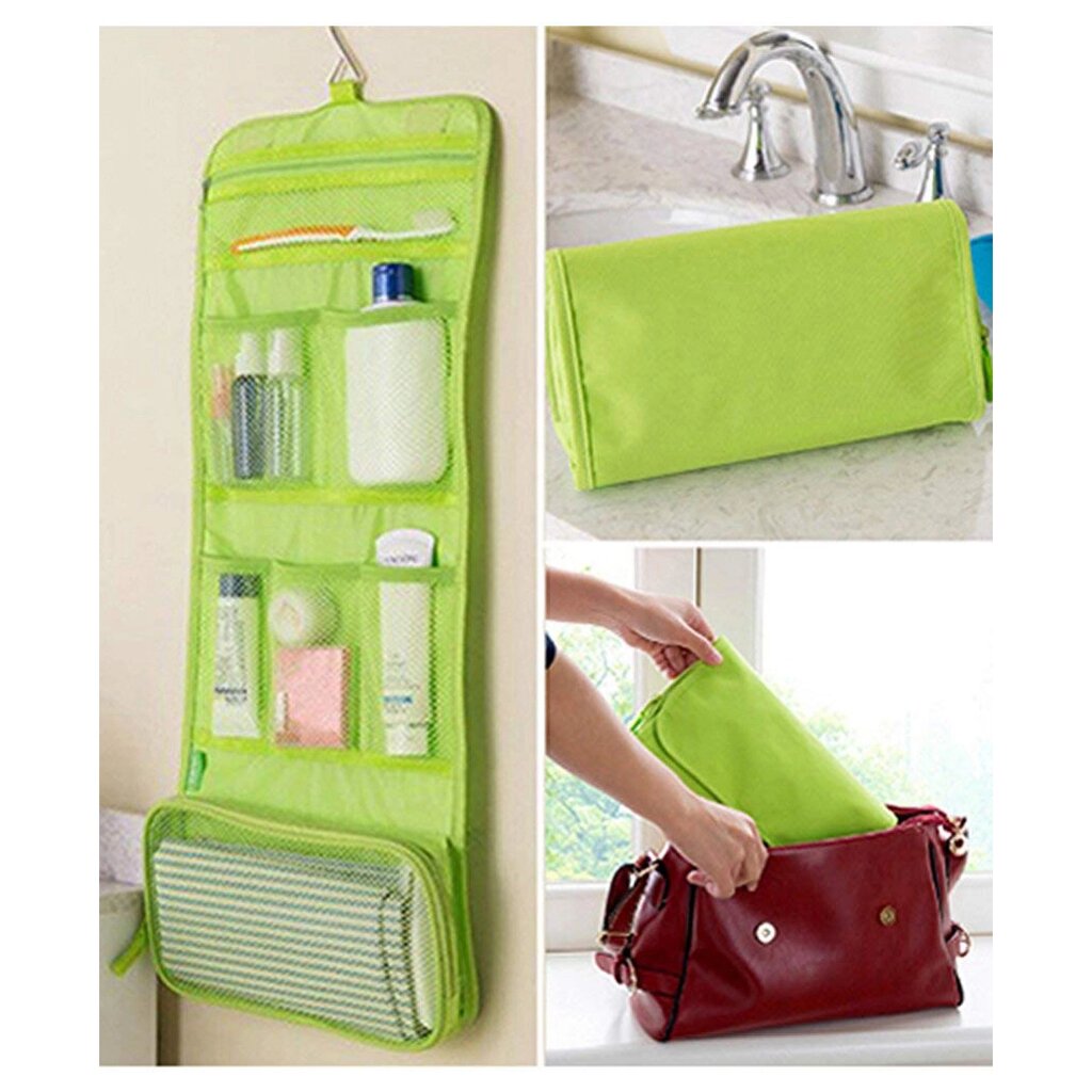 Органайзер дорожній сумочка Travel Storage Bag косметичка. Колір: зелений від компанії Магазин електрики промислових товарів та інструментів - фото 1