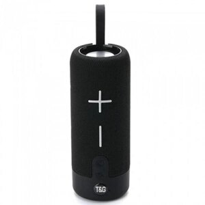 Портативна Bluetooth колонка TG619C FM-радіо USB/TF з ремінцем. Колір: чорний