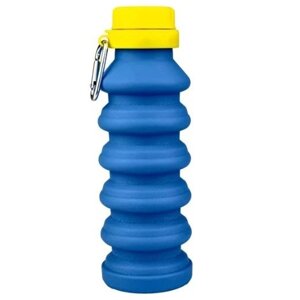 Пляшка для води складана Magio MG-1043B 450 мл. Колір: синій