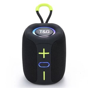 Портативна Bluetooth колонка TG658 8W з RGB підсвічуванням. Колір: чорний