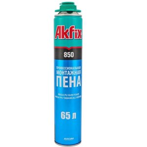 Піна монтажна професійна Akfix 850 MEGA 65L 1000гр. 850мл.