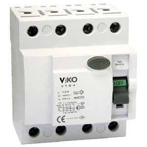 Диференціальний автомат VIKO 4P 32A 30mA в Полтавській області от компании Магазин электрики промышленных товаров и инструментов