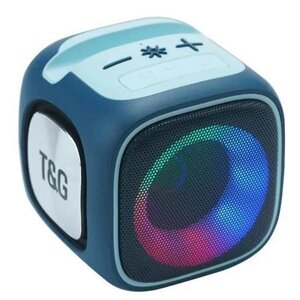 Портативна Bluetooth колонка TG359 7W з RGB підсвічуванням. Колір: синій