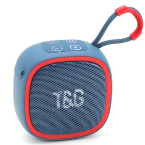 Портативна Bluetooth-колонка TG659 із ремінцем. Колір: синій