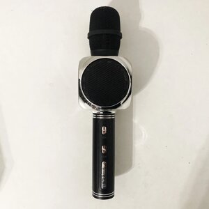 Бездротовий Bluetooth Мікрофон для Караоке Мікрофон DM Karaoke Y 63 + BT. Колір: чорний з сріблом