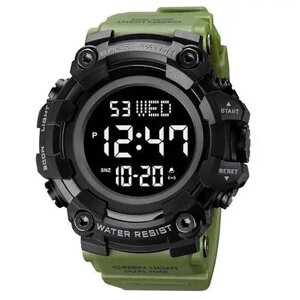 Годинник наручний чоловічий SKMEI 1968AG ARMY GREEN, брендовий чоловічий годинник, годинник для чоловіка. Колір: зелений в Полтавській області от компании Магазин электрики промышленных товаров и инструментов