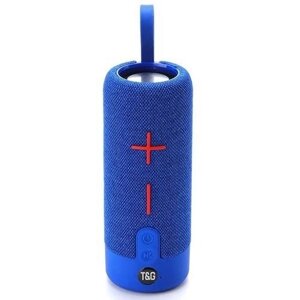 Портативна Bluetooth колонка TG619C FM-радіо USB/TF з ремінцем. Колір: синій