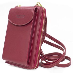 Жіночий гаманець Baellerry N8591 Red сумка-клатч для телефону грошей банківських карток