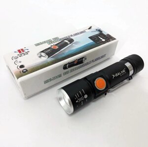 Ліхтар ручний акумуляторний тактичний X-Balog BL-616-T6 із зарядкою від павербанків із USB в Полтавській області от компании Магазин электрики промышленных товаров и инструментов