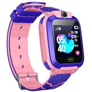 Дитячий Смарт Годинник Smart Baby Watch Q12 SIM /Bluetooth /LBS/GPS. Колір: рожевий