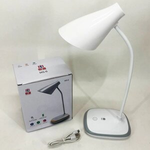 Світлодіодна акумуляторна лампа TaigeXin LED MS-6 настільна лампа з акумулятором. Колір: білий