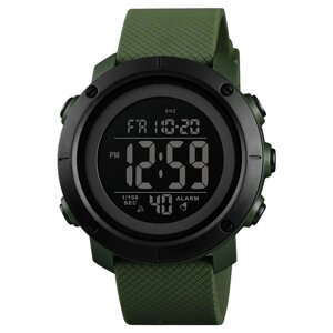 Годинник наручний чоловічий SKMEI 1426AGBK ARMY GREEN-BLACK, годинник наручний чоловічий. Колір: зелений в Полтавській області от компании Магазин электрики промышленных товаров и инструментов