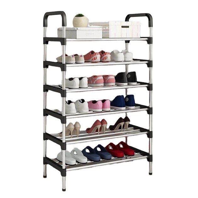 Полиця для взуття Shoe Rack 6 полиць Органайзер стійка 6 секцій 56х28х113см від компанії Магазин електрики промислових товарів та інструментів - фото 1