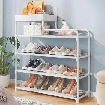 Полиця для взуття стелаж Shoe RACK 5 ярусів металева від компанії Магазин електрики промислових товарів та інструментів - фото 1