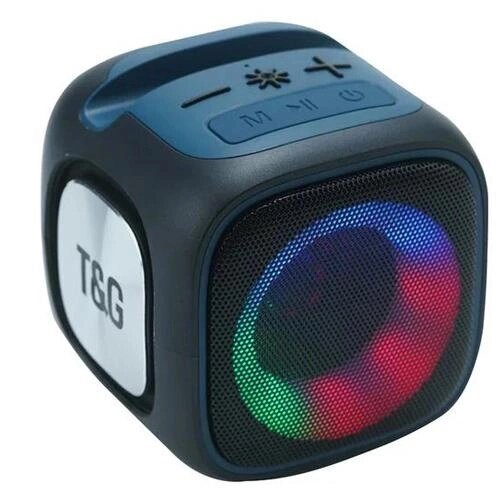 Портативна Bluetooth колонка TG359 7W з RGB підсвічуванням. Колір: чорний від компанії Магазин електрики промислових товарів та інструментів - фото 1