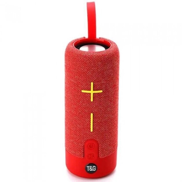 Портативна Bluetooth колонка TG619C FM-радіо USB/TF з ремінцем. Колір: червоний від компанії Магазин електрики промислових товарів та інструментів - фото 1