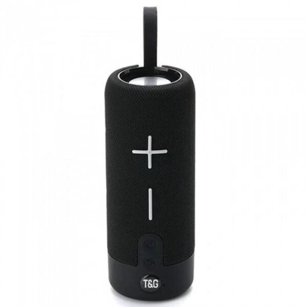 Портативна Bluetooth колонка TG619C FM-радіо USB/TF з ремінцем. Колір: чорний від компанії Магазин електрики промислових товарів та інструментів - фото 1
