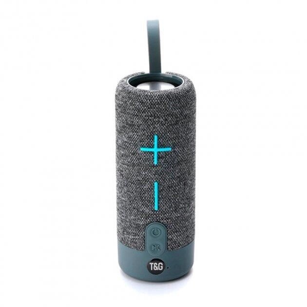 Портативна Bluetooth колонка TG619C FM-радіо USB/TF з ремінцем. Колір: сірий від компанії Магазин електрики промислових товарів та інструментів - фото 1