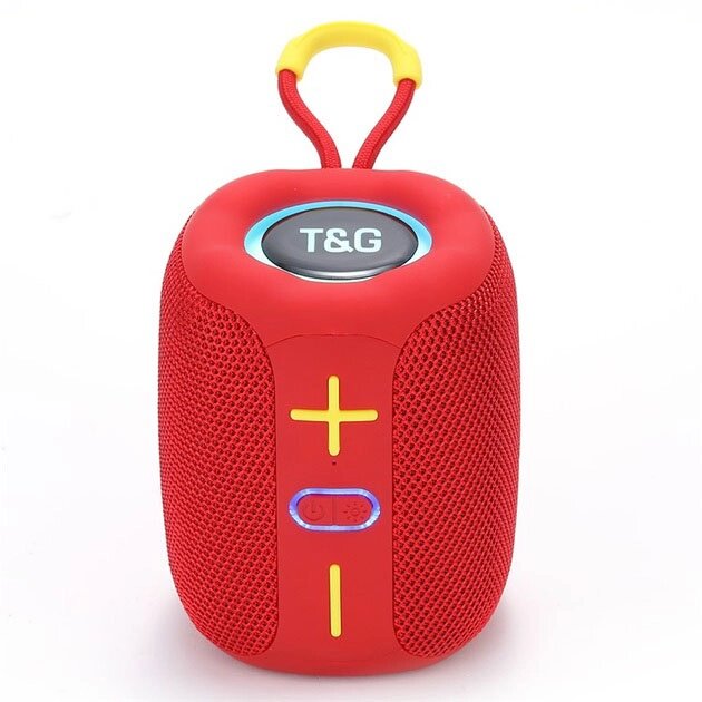 Портативна Bluetooth колонка TG658 8W з RGB підсвічуванням. Колір: червоний від компанії Магазин електрики промислових товарів та інструментів - фото 1