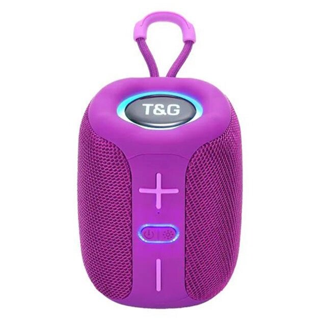 Портативна Bluetooth колонка TG658 8W з RGB підсвічуванням. Колір: фіолетовий від компанії Магазин електрики промислових товарів та інструментів - фото 1
