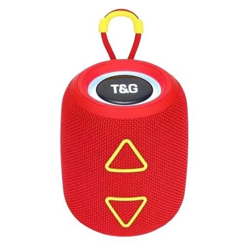 Портативна колонка TG655 5W з RGB підсвічуванням та ремінцем. Колір: червоний від компанії Магазин електрики промислових товарів та інструментів - фото 1