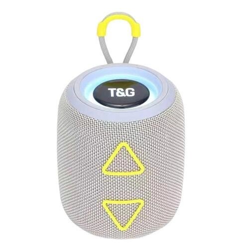 Портативна колонка TG655 5W з RGB підсвічуванням та ремінцем. Колір: сірий від компанії Магазин електрики промислових товарів та інструментів - фото 1