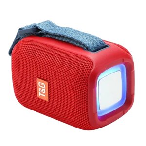 Портативна Bluetooth колонка TG339 5W з RGB підсвічуванням. Колір: червоний