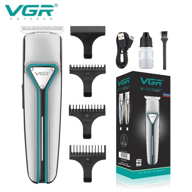 Професійна триммер бездротова для стрижки волосся VGR V-008 Pro, машинка для стрижки голови від компанії Магазин електрики промислових товарів та інструментів - фото 1